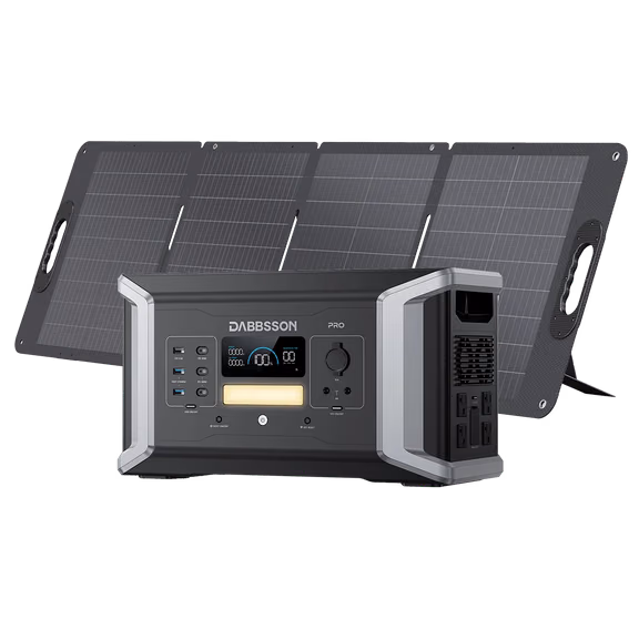 Dabbsson DBS1000 Pro Solar Generators – DBS1000 Pro + 120W Solar Kit