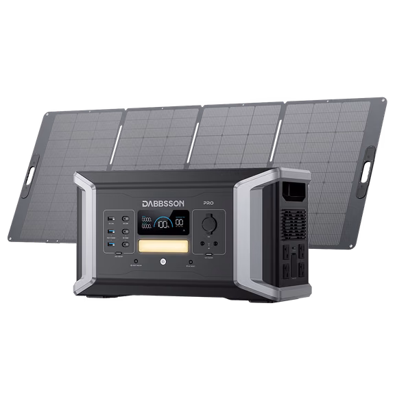 Dabbsson DBS1000 Pro Portable Power Station | 1024Wh, 2000W – DBS1000 Pro + 420W Solar Panel (1024Wh)