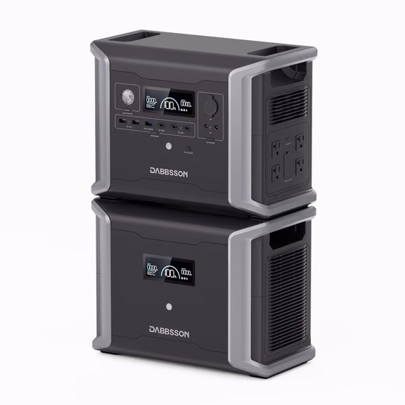 Dabbsson DBS1300 Portable Power Station | 1330Wh, 1200W – DBS1300 + DBS1700B , 3030Wh