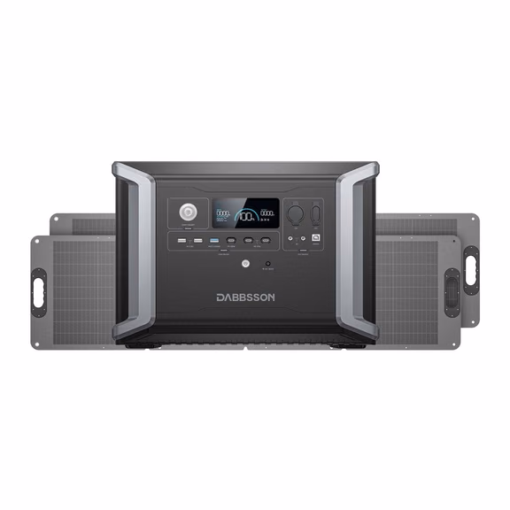 Dabbsson DBS2300 Portable & Home Backup Power Station | 2330Wh, 2200W – DBS2300 +2*120W Solar Kit