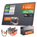 SOLARWAY Balkonkraftwerk 1000 Watt | Anker SOLIX Solarbank 3 E2700 Pro 2,7 kWh Speicher – Balkon