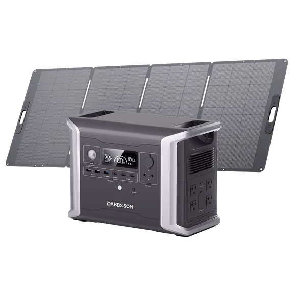 Dabbsson DBS1300 Solar Generator | 1,330Wh 1,200W – DBS1300 + 2*210W Solar Panel