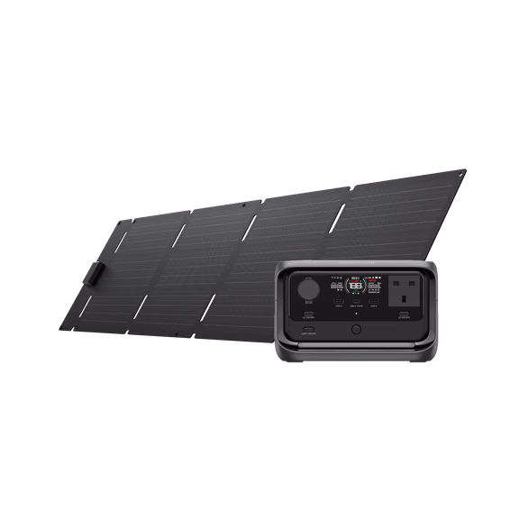 EcoFlow RIVER 3 Plus (Wireless) Portable Power Station – RIVER 3 Plus (Wireless) / 60W Solar Panel (Type-C)