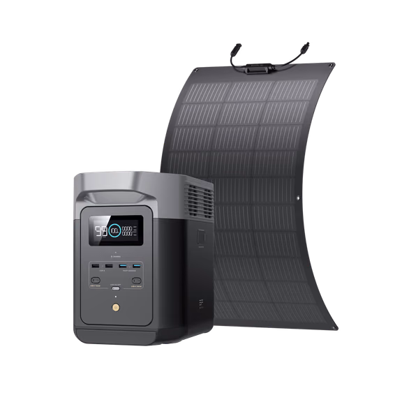 EcoFlow DELTA 2 Portable Power Station – DELTA 2 + 100W Flexible Solar Panel