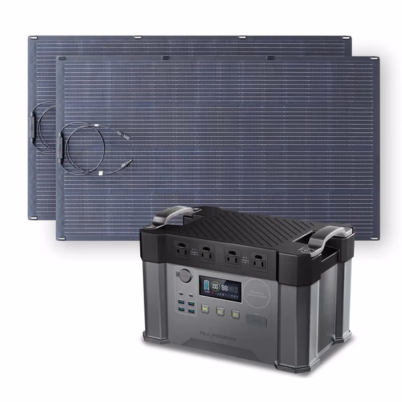 ALLPOWERS S2000 Power Station Portatile 2000W 1500Wh – S2000 + 2pcs SP033 200W Pannello solare 200W