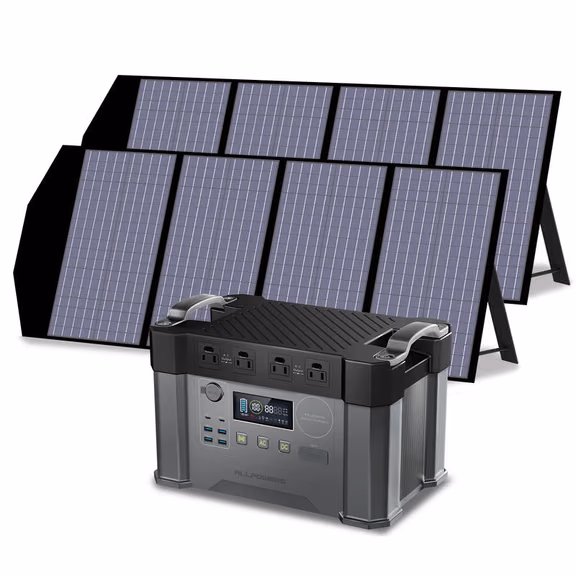 ALLPOWERS Generatore Solare 2400W (S2000 Pro + SP029 Pannello Solare 140W) – S2000 Pro+2* (SP029 140W Pannello solare 140W)