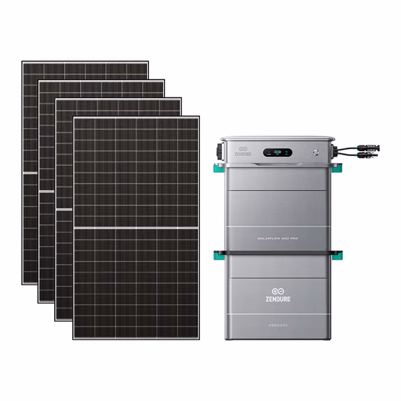 Zendure SolarFlow 800 Pro – SolarFlow 800 Pro (1 920 Wh) / 1*AB2000X (3 840 Wh au total) / 2 600 Wc (4 × 500 W)