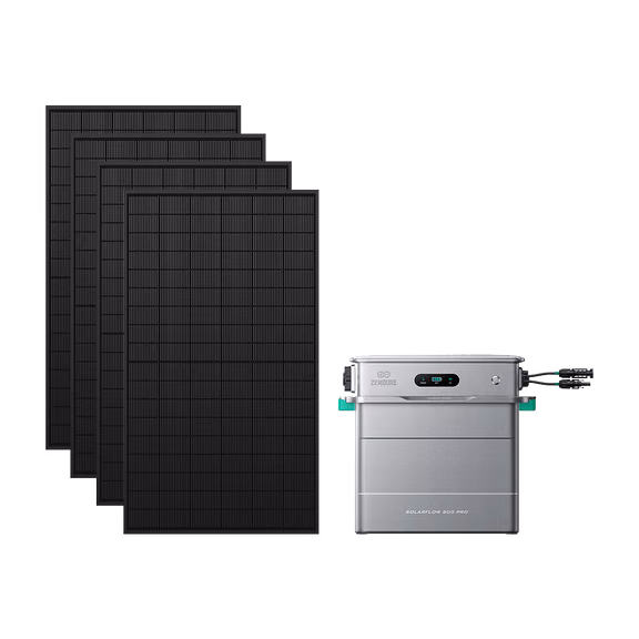 Zendure SolarFlow 800 Pro – SolarFlow 800 Pro (1 920 Wh) / 1*AB2000X (3 840 Wh au total) / 2 340 Wc (4 × 450 W)