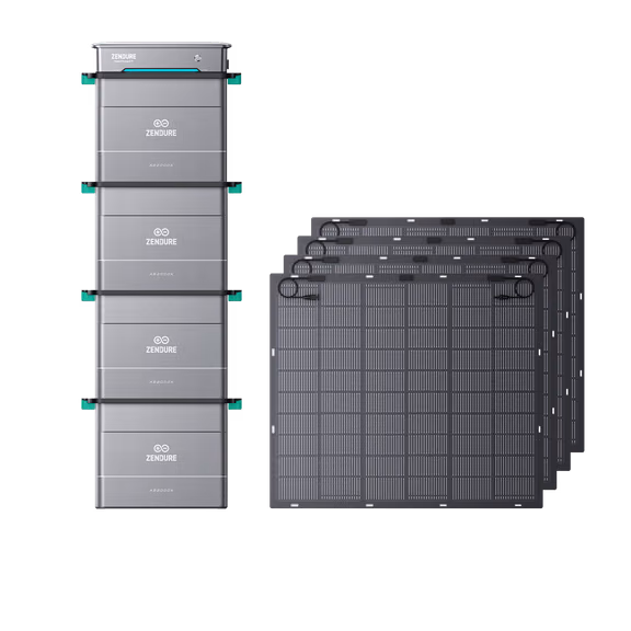 Zendure Hyper Kit solaire plug and play avec batterie – 1*Hyper 2000 / 4*AB2000L (7 680 Wh) / 4*230 W Panneaux Solaires Souple (920 Wp)