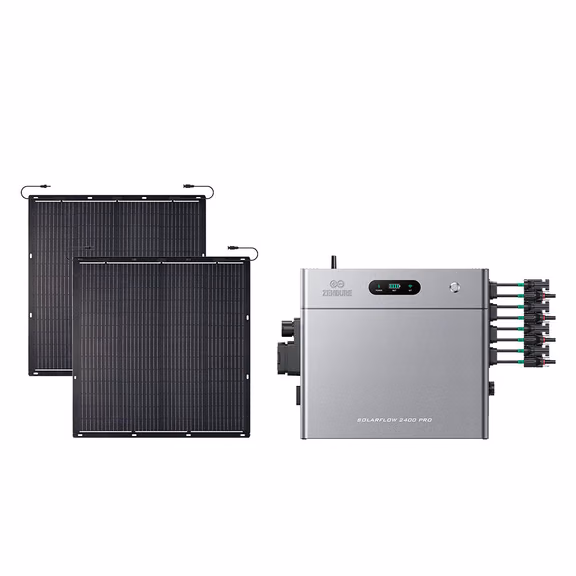 Zendure Portable Power Station – SolarFlow 2400 Pro (2.4 kWh)-Off-Grid Stekkerdoos / 2*230W Flexible Solar Panel (460Wp)