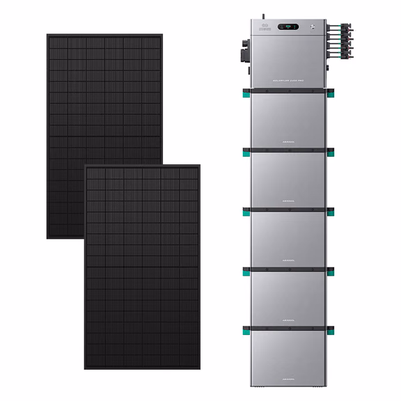 Zendure SolarFlow 2400 Pro – SolarFlow 2400 Pro (2.4 kWh) / 5*AB3000L (16.8 kWh au total) / 1 300 Wc (2*500 W)