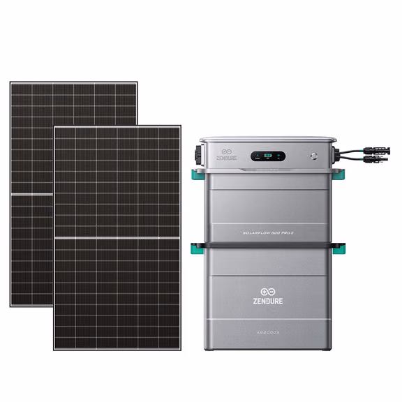 SolarFlow 800 Pro 2 – SolarFlow 800 Pro2 (1.92 kWh) + 1*AB2000L Batterij / 2* 515W bifaciale zonnepanelen (max. 1300 watt)