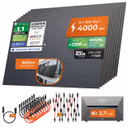 SOLARWAY Balkonkraftwerk 4000 Watt Pro | Anker SOLIX Solarbank 3 E2700 Pro 2,7 kWh Speicher – Balkon