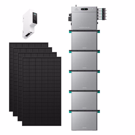 Zendure SolarFlow 2400 Pro – SolarFlow 2400 Pro + Smart Meter 3CT-S / 5*AB3000L (16.8 kWh au total) / 2 340 Wc (4*450 W)