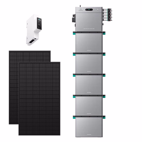 Zendure SolarFlow 2400 Pro – SolarFlow 2400 Pro + Smart Meter 3CT-S / 5*AB3000L (16.8 kWh au total) / 1 300 Wc (2*500 W)