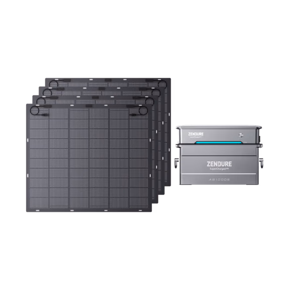 AIO Pro 1200 Kit solaire plug and play avec batterie – AIO Pro 1200 + 4*230W Panneaux Solaires Souple (920 Wp)