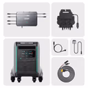 Hub 2000 + SuperBase V Kit solaire avec batterie – Hub 2000 + SuperBase V 4600 + EZ1-M + Câbles