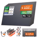SOLARWAY Balkonkraftwerk 3000 Watt Pro | Anker SOLIX Solarbank 3 E2700 Pro 2,7 kWh Speicher – Ohne