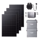 SolarFlow Hub 2000 Kit solaire autoconsommation avec batterie – Hub 2000 + Micro-onduleur EZ1-M / 2*AB2000X (3 840 Wh) / 4*420W Panneaux Solaires Rigides (1 680 Wp)