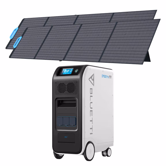 BLUETTI EP500Pro + 3*PV200 Groupe électrogène solaire – EP500Pro + 2*PV200