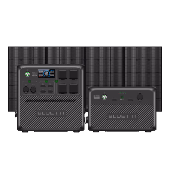 BLUETTI AC240 Power Station Portatile | 2.400 W 1.536 Wh – AC240+B210+350W (3686 Wh)