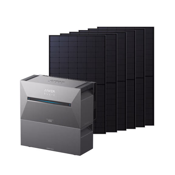 B17C53Z1 – Solarbank 3 E2700 Pro + 6 panneaux bifaciaux 500 W (3000W )+ BP2700 batterie additionnelle