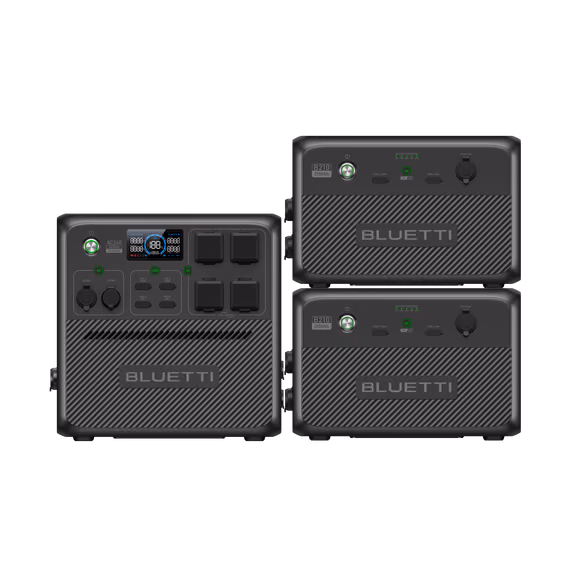 BLUETTI AC240 Power Station Portatile | 2.400 W 1.536 Wh – AC240+2*B210 (5836 Wh)