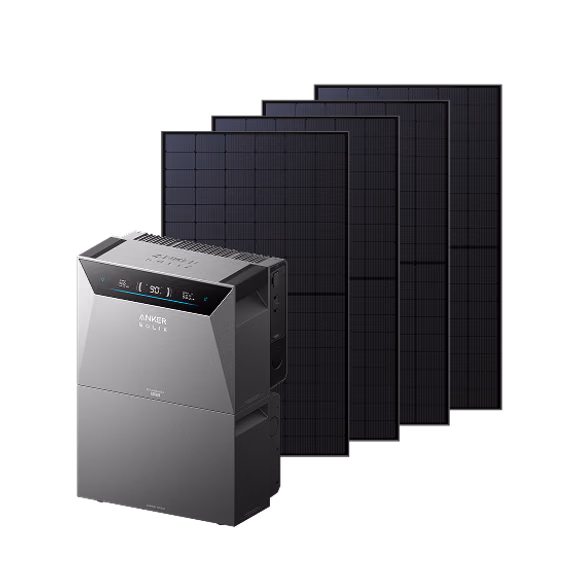 Anker SOLIX Solarbank 4 E5000 Pro Balkonkraftwerk mit Speicher – Solarbank 4 E5000 Pro + 2000Wp Bifaziales Solarmodul + 1× BP5000 Erweiterungsakku