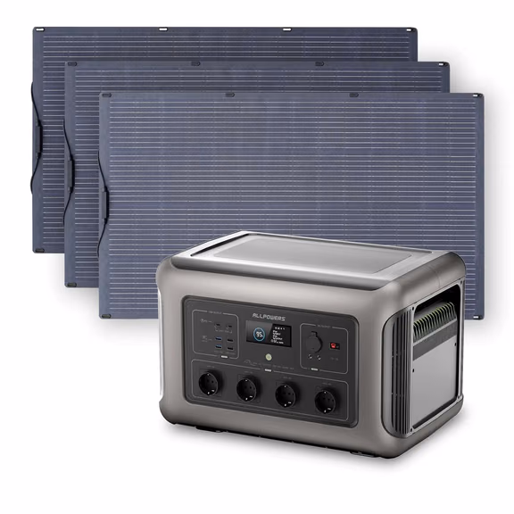 ALLPOWERS 3500W Generatore Solare (R3500 + SP039 600W Pannello Solare) – R3500+SP039 600W Pannello solare 600W