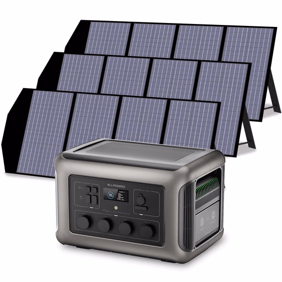 ALLPOWERS 3500W Generatore Solare (R3500 + SP029 140W Pannello Solare) – R3500+3PCS SP029 140W Pannello solare