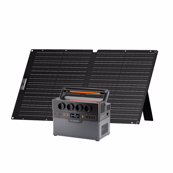 ALLPOWERS S1500 Plus + 100W Solar Panel – S1500 Plus + 2 x SF100 100W Flexible Panel
