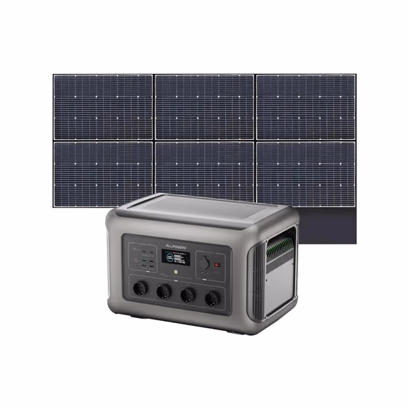 ALLPOWERS R3500 V2 Home Backup Power Station 3500W 2880Wh – R3500 V2+SP039 600W Solar Panel 600W