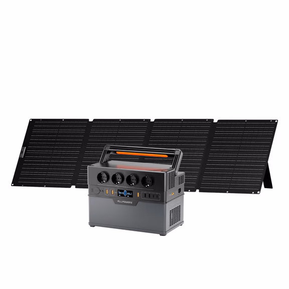 ALLPOWERS S1500 Plus + 200W Solar Panel – S1500 Plus + 2 x SF200 200W Flexible Panel