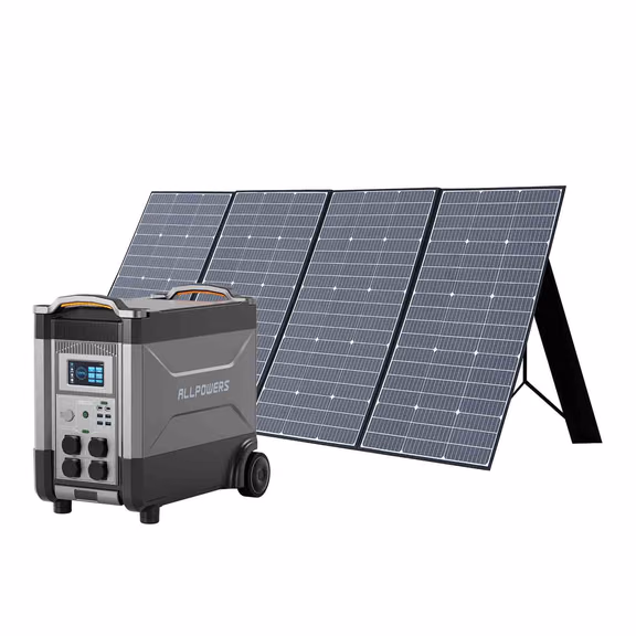 ALLPOWERS 4000W Solar Generator Kit (R4000 V2 + SF200 200W Flexible Solar Panel) – R4000 V2+2PCS SF200 200W Solar Panel