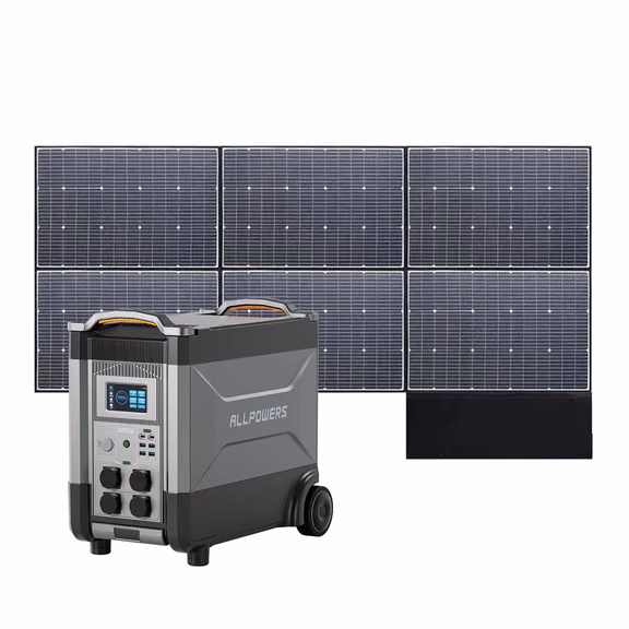 ALLPOWERS R4000 V2 Station électrique portable 4000W 2880Wh – R4000 V2+ SP039 600W Panneau Solaire 600W
