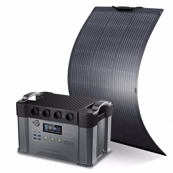 ALLPOWERS 2000W Generatore Solare (S2000 + SF100 100W Pannello Solare Flessibile) – S2000+ SF100 100W Pannello solare 100W