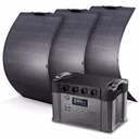 ALLPOWERS 2000W Generatore Solare (S2000 + SP027 100W Pannello Solare) – S2000 + 3pcs SP027 100W Pannello solare 100W