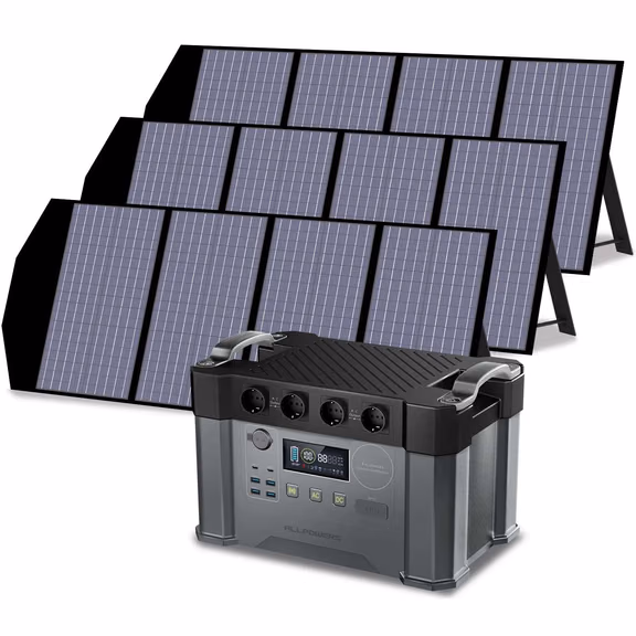 ALLPOWERS 2000W Generatore Solare (S2000 + SP029 140W Pannello Solare) – S2000+3PCS SP029 140W Pannello solare