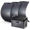 ALLPOWERS Generador Solar 2000W (S2000 + SF100 Panel Solar Flessibile 100W) – S2000 Pro+3* (SF100 100W Pannello solare flessibile 100W)