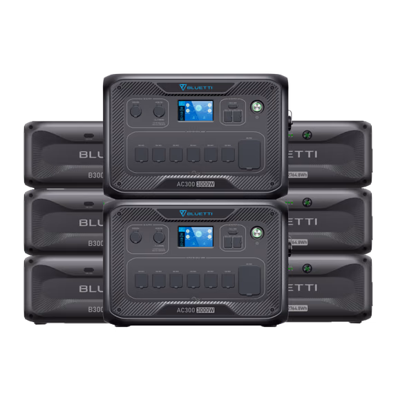 【Phased Out】BLUETTI 2*AC300+6*B300K | Home Battery Backup