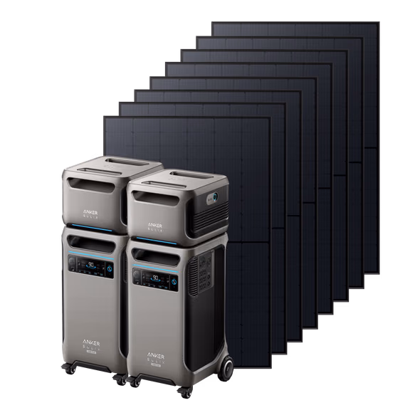 2×Anker SOLIX F3800 Plus + 2× Expansion Battery + 8× 440W Rigid Solar Panel