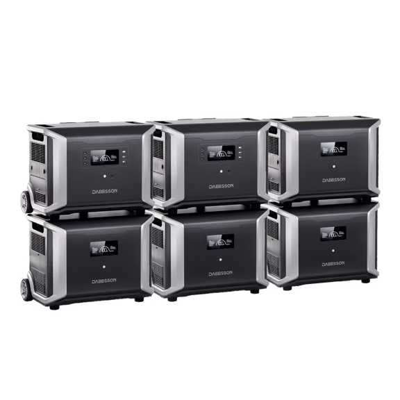 Dabbsson DBS3500 + DBS5300B Home Backup Solution | 8750Wh, 3600W – 2*DBS3500 + 4*DBS5300B (28140Wh)