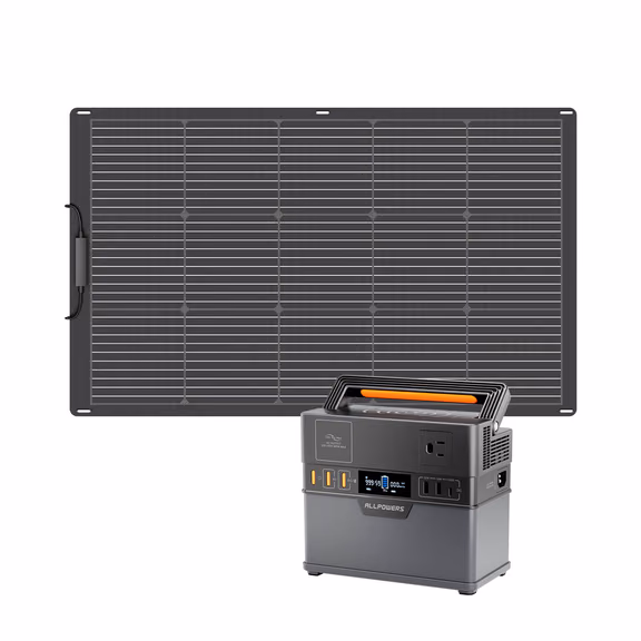 ALLPOWERS S300 Plus Power Station Portatile 300W 288Wh – S300 Plus+1* (SP027 100W Pannello solare)