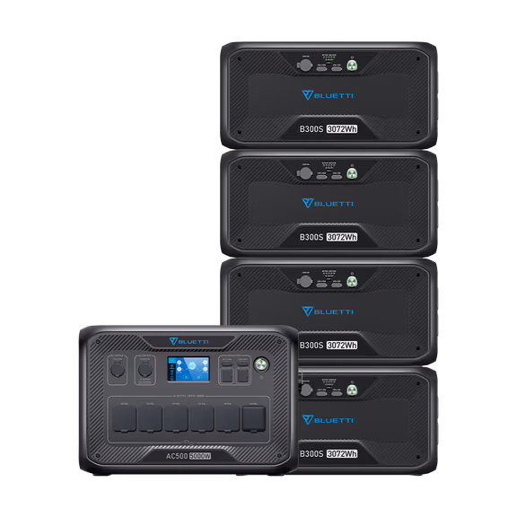 BLUETTI AC500 + B300S Backup Domestico – AC500 + 4*B300S (12288 Wh)