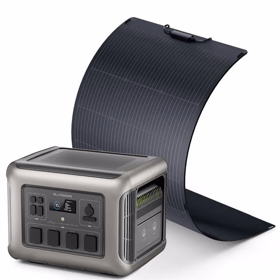 ALLPOWERS R2500 PLUS Portable Power Station 2500W 2016Wh – R2500 PLUS+SF200 200W Solar Panel