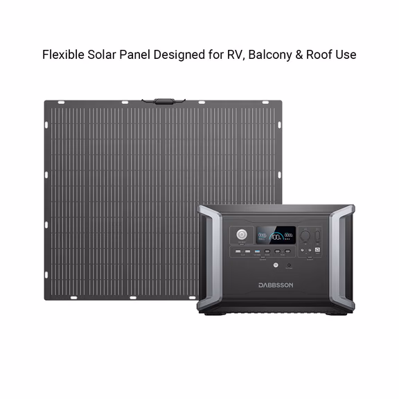 Dabbsson DBS2300 Portable Power Station | 2,330Wh 2,200W – DBS2300 + 200W Flexible Solar Panel