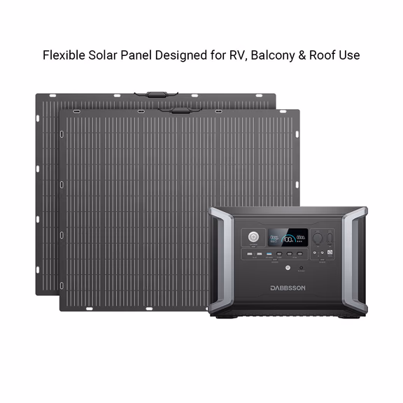 Dabbsson DBS2300 Solar Generator | 2,330Wh 2,200W – DBS2300 + 2*200W Flexible Solar Panel