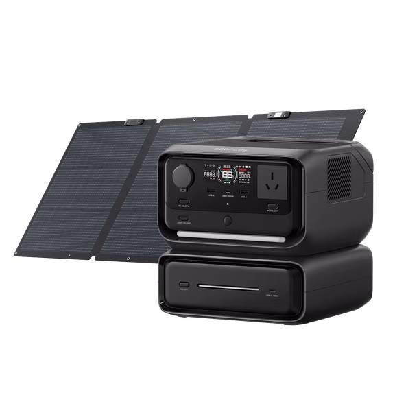 RIVER 3 Plus Series Solar Generator (PV220W) – RIVER 3 Max + 220W Solar Panel