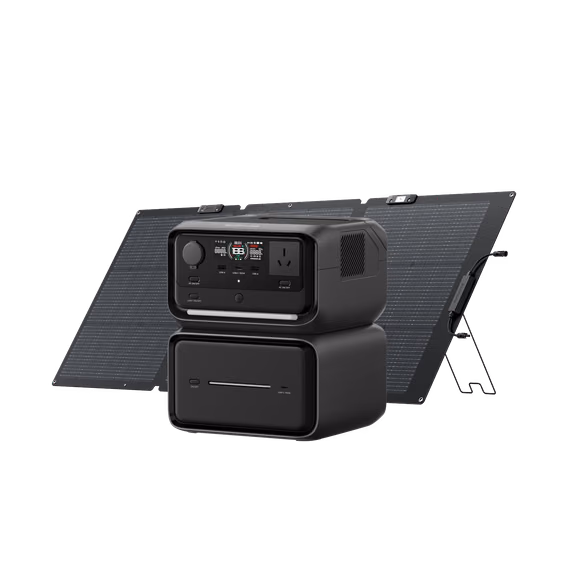 EcoFlow RIVER 3 Max Plus Portable Power Station (858Wh) – RIVER 3 Max Plus Solar Generator + 160W Solar Panel