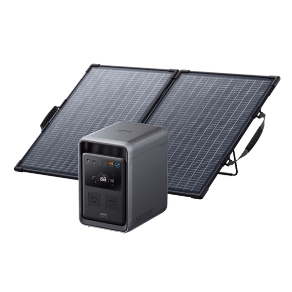 Anker SOLIX S2000 Portable Power Station – Anker SOLIX S2000 + 100W Solar Panel